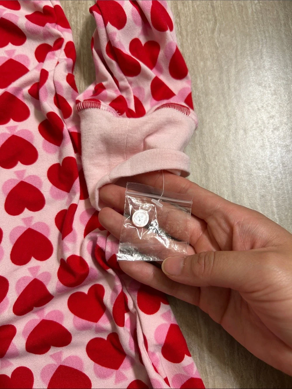 Kate Spade Pink Heart-Print Long Sleeve Pajama Nightgown
